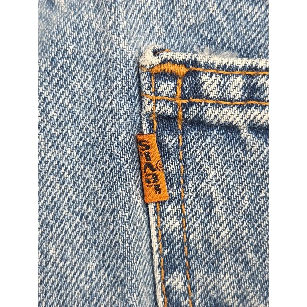 90s Orange Tab‎ Levi's 550 USA Made Men's Denim Jean Shorts Vintage Relaxed 34